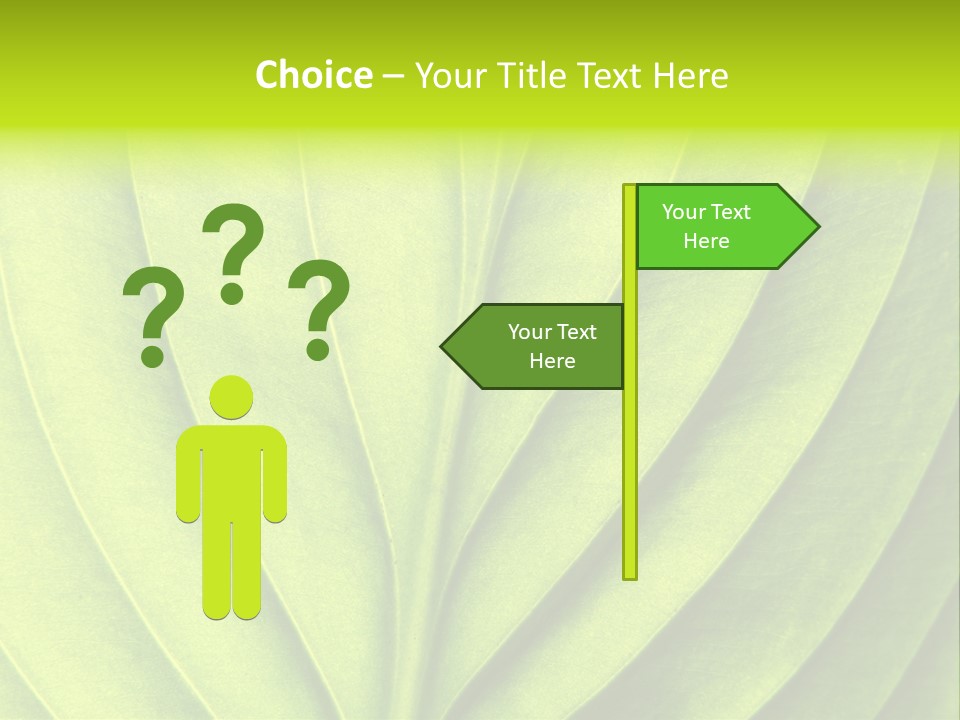 A Green Leaf Powerpoint Presentation PowerPoint Template