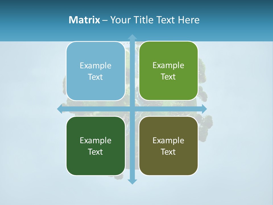 A Globe With A River Running Through It PowerPoint Template