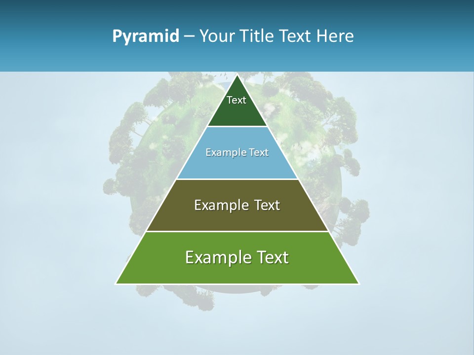 A Globe With A River Running Through It PowerPoint Template