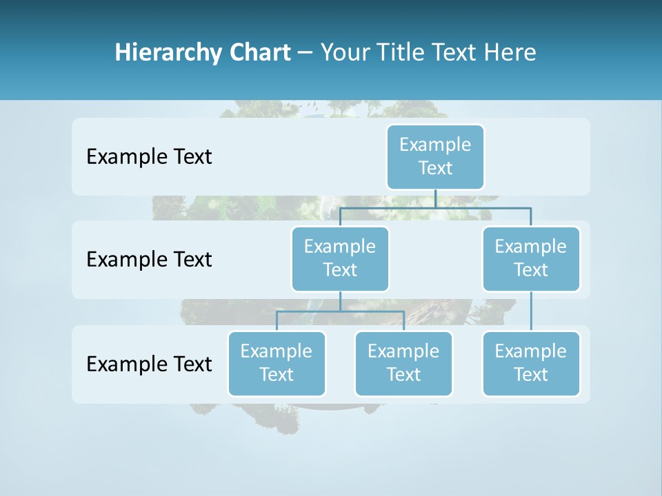 A Globe With A River Running Through It PowerPoint Template