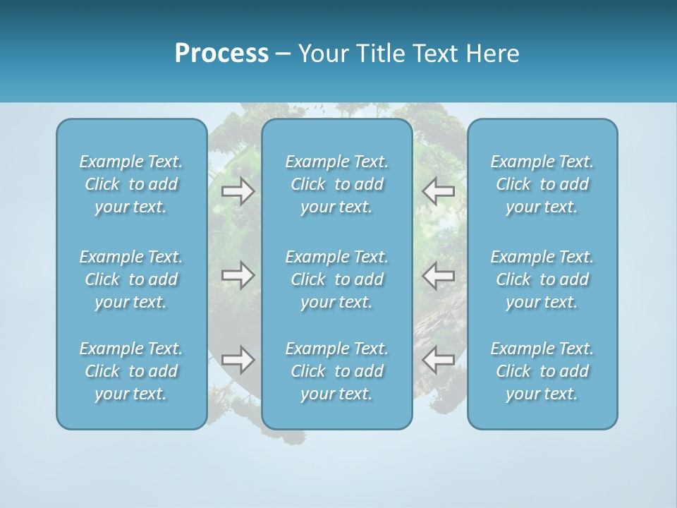 A Globe With A River Running Through It PowerPoint Template