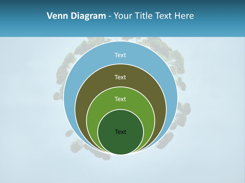 A Globe With A River Running Through It PowerPoint Template