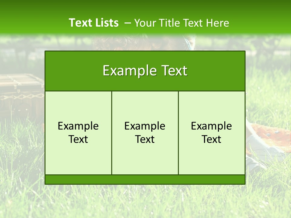 Two Children Reading A Book In The Grass PowerPoint Template