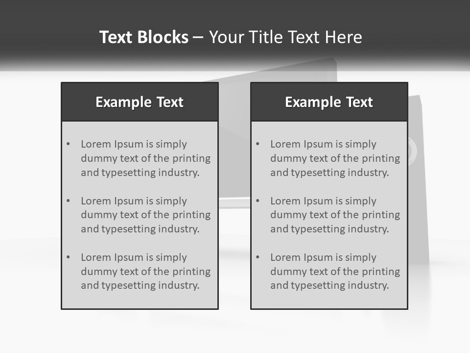 A Computer Monitor And Speakers On A Table PowerPoint Template