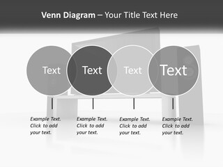 A Computer Monitor And Speakers On A Table PowerPoint Template