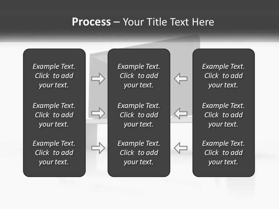 A Computer Monitor And Speakers On A Table PowerPoint Template