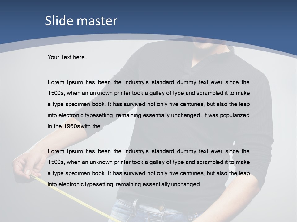 A Man Is Holding A Stick In His Hand PowerPoint Template