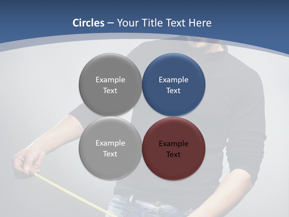 A Man Is Holding A Stick In His Hand PowerPoint Template