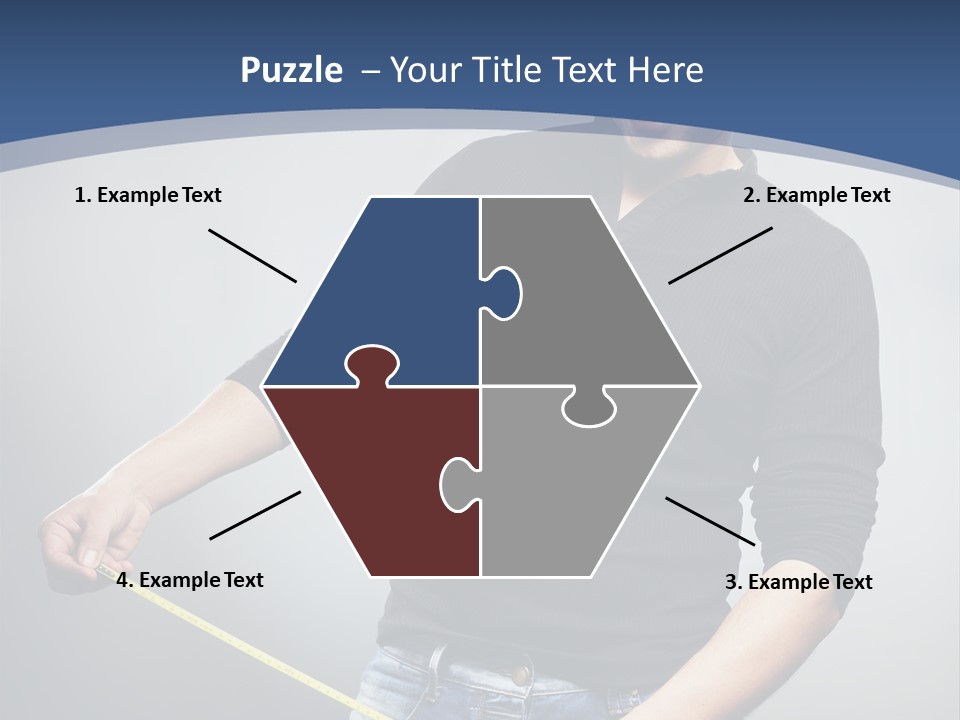 A Man Is Holding A Stick In His Hand PowerPoint Template