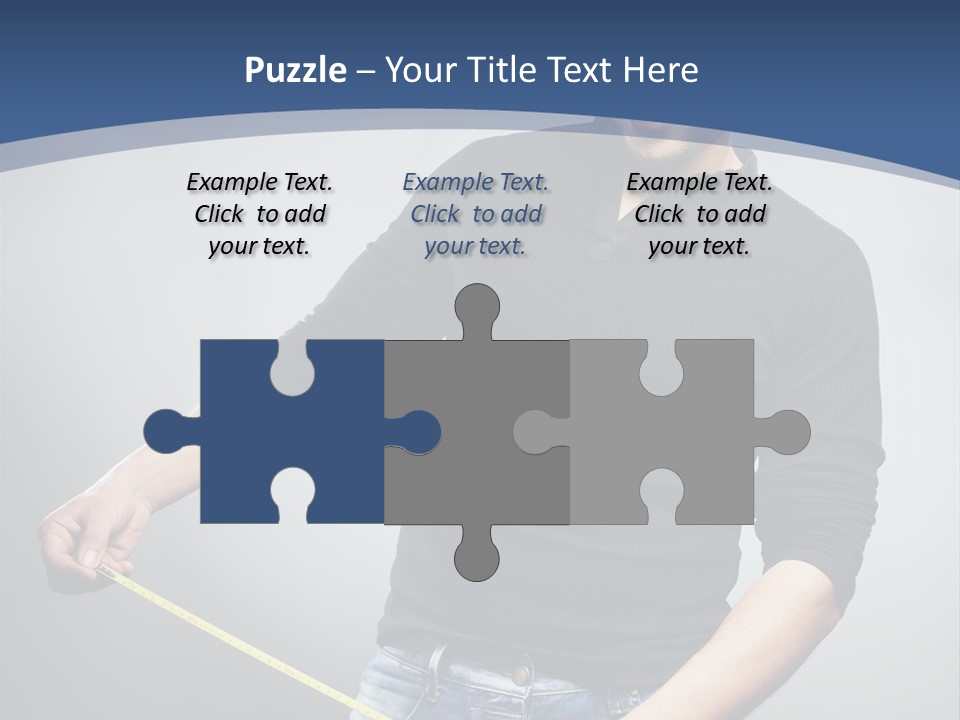 A Man Is Holding A Stick In His Hand PowerPoint Template