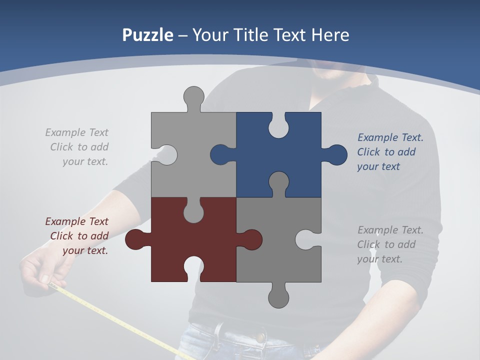 A Man Is Holding A Stick In His Hand PowerPoint Template