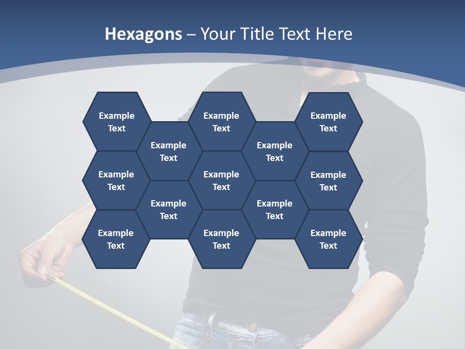 A Man Is Holding A Stick In His Hand PowerPoint Template