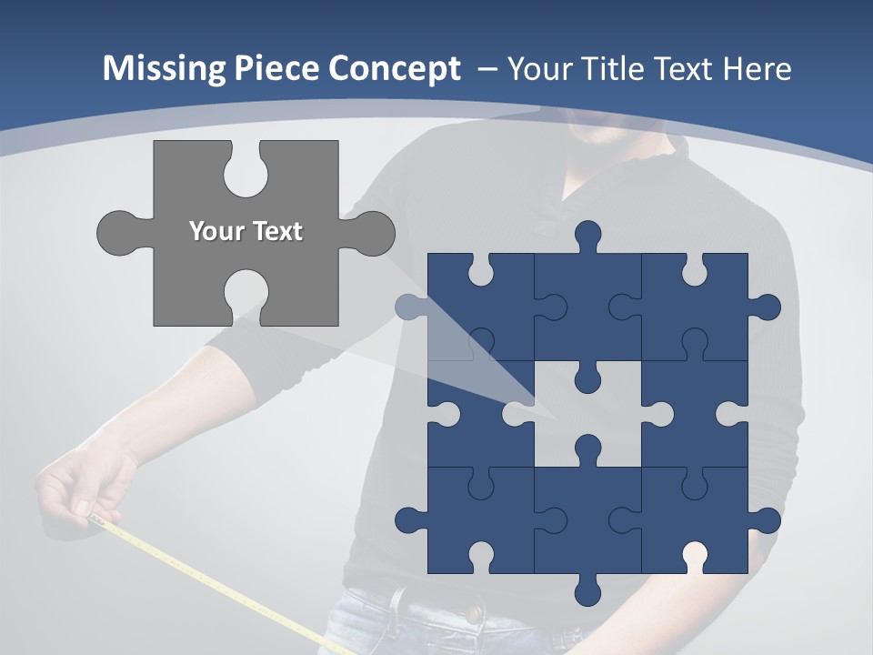 A Man Is Holding A Stick In His Hand PowerPoint Template