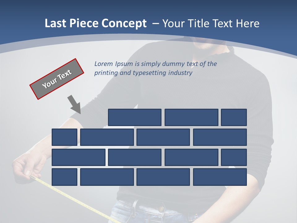 A Man Is Holding A Stick In His Hand PowerPoint Template