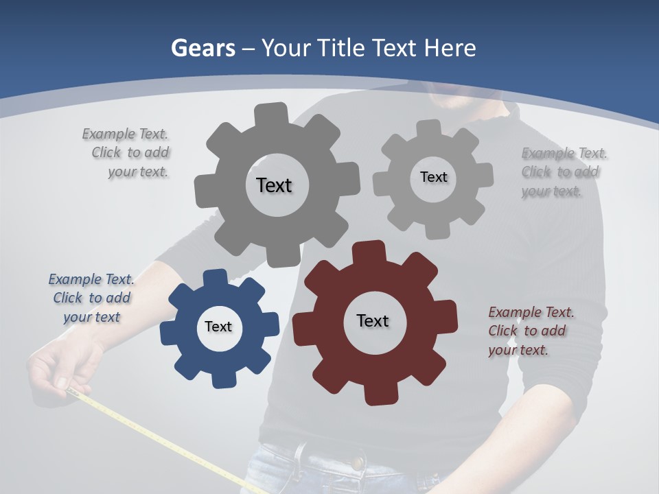 A Man Is Holding A Stick In His Hand PowerPoint Template