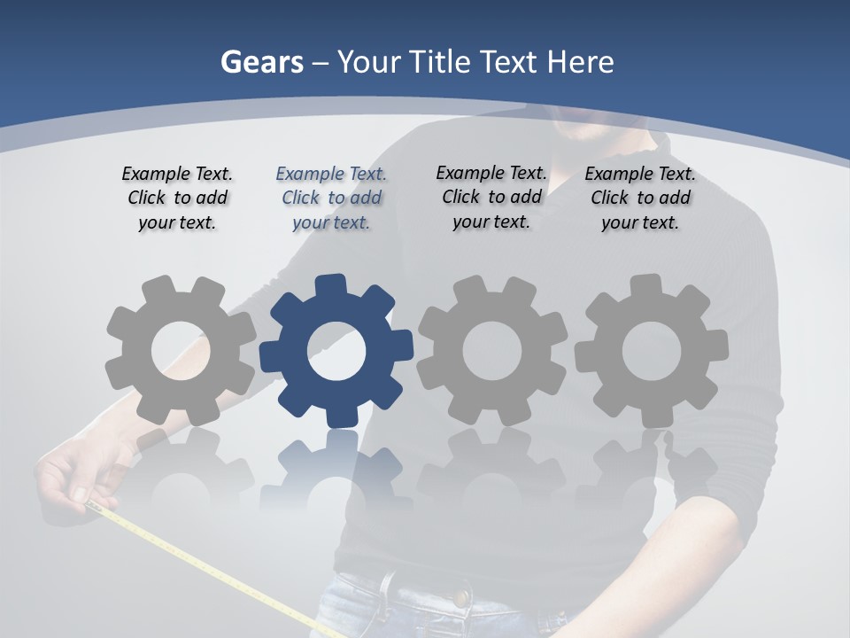 A Man Is Holding A Stick In His Hand PowerPoint Template