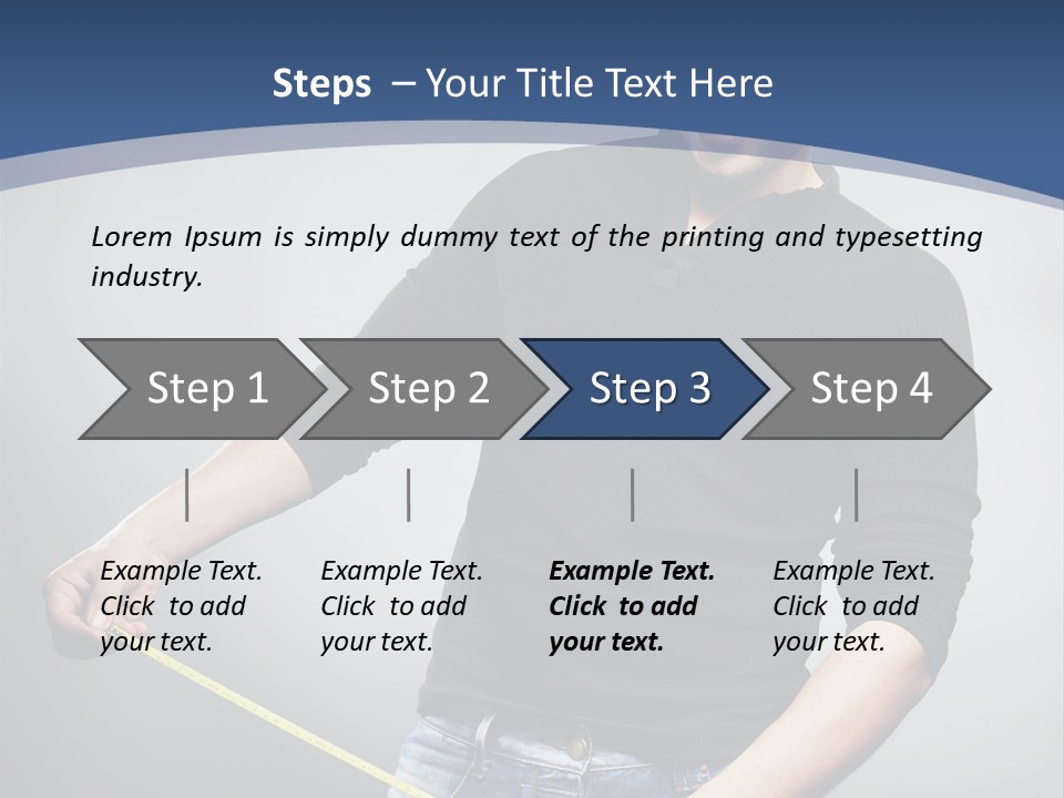 A Man Is Holding A Stick In His Hand PowerPoint Template