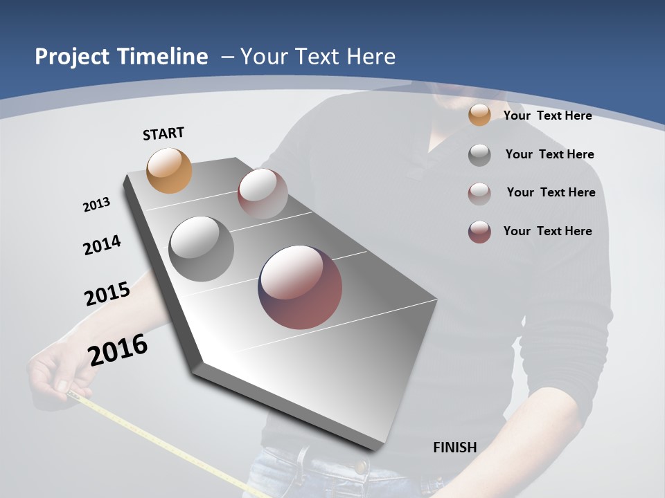 A Man Is Holding A Stick In His Hand PowerPoint Template