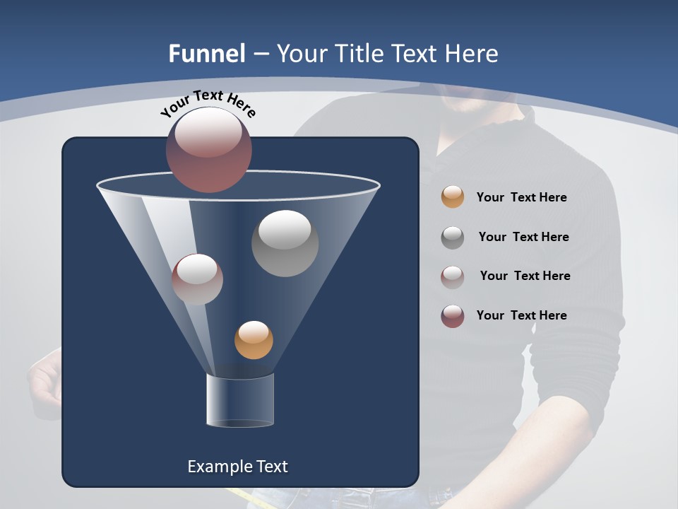 A Man Is Holding A Stick In His Hand PowerPoint Template