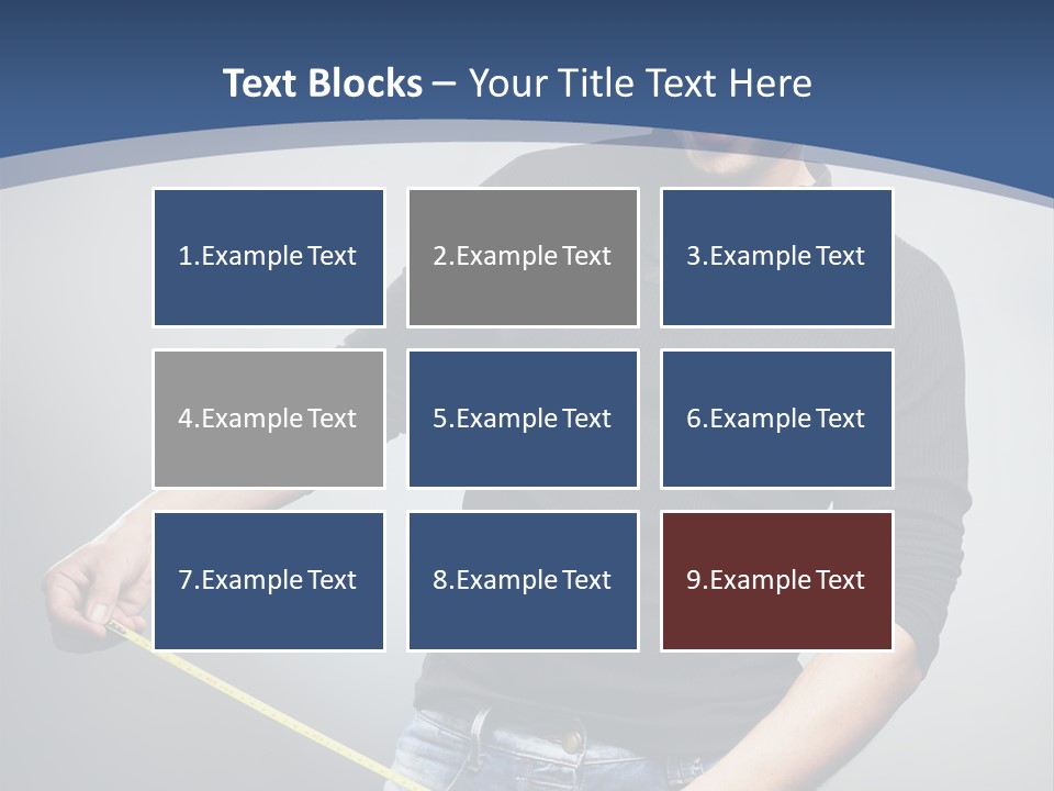 A Man Is Holding A Stick In His Hand PowerPoint Template