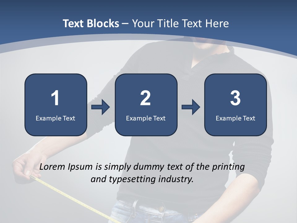 A Man Is Holding A Stick In His Hand PowerPoint Template