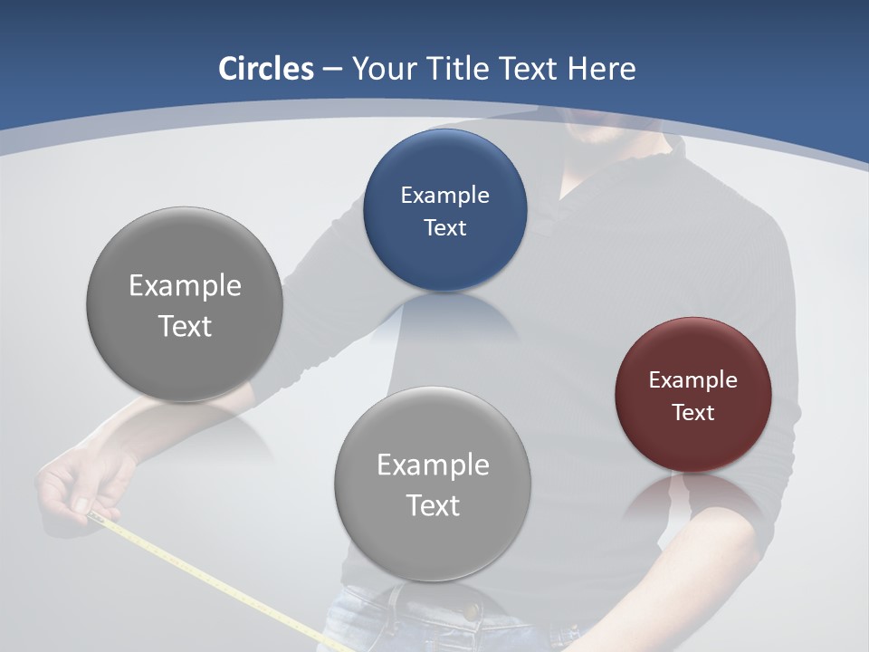 A Man Is Holding A Stick In His Hand PowerPoint Template