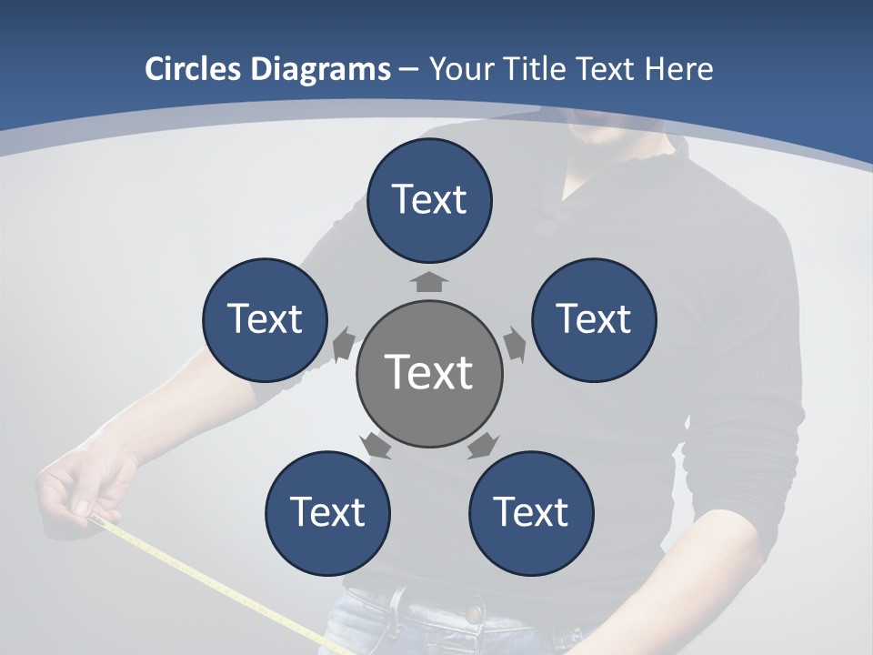 A Man Is Holding A Stick In His Hand PowerPoint Template