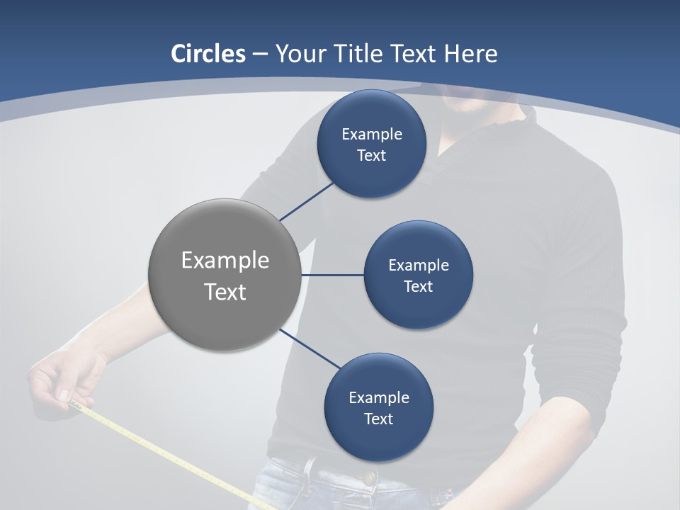 A Man Is Holding A Stick In His Hand PowerPoint Template