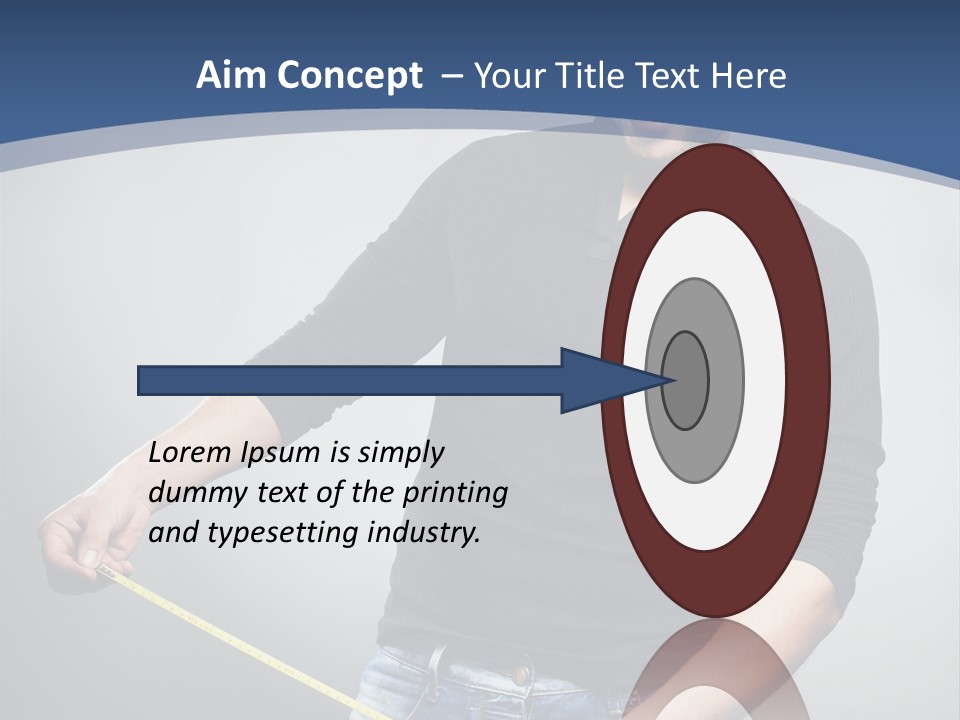 A Man Is Holding A Stick In His Hand PowerPoint Template