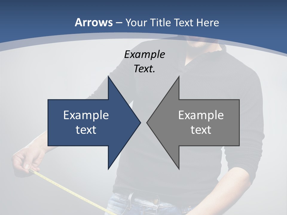 A Man Is Holding A Stick In His Hand PowerPoint Template