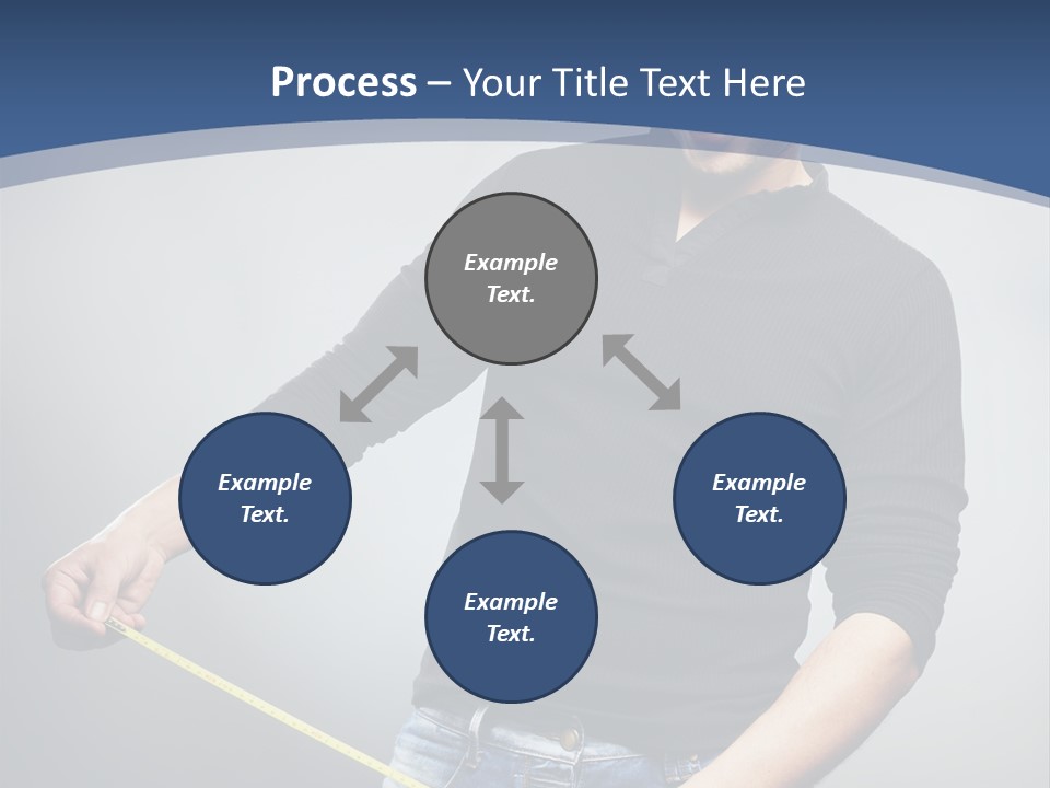 A Man Is Holding A Stick In His Hand PowerPoint Template