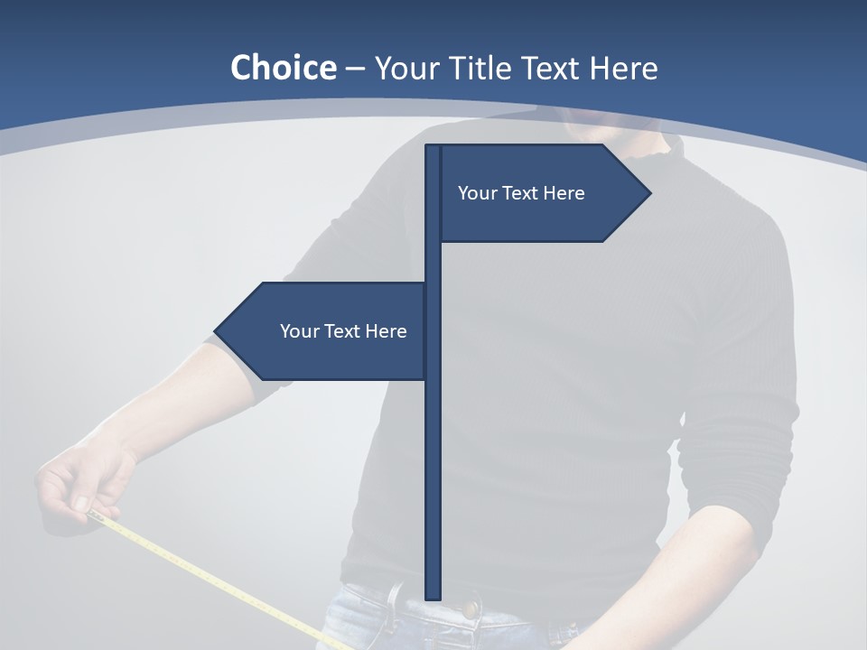 A Man Is Holding A Stick In His Hand PowerPoint Template