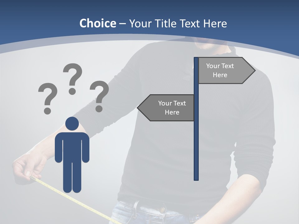 A Man Is Holding A Stick In His Hand PowerPoint Template