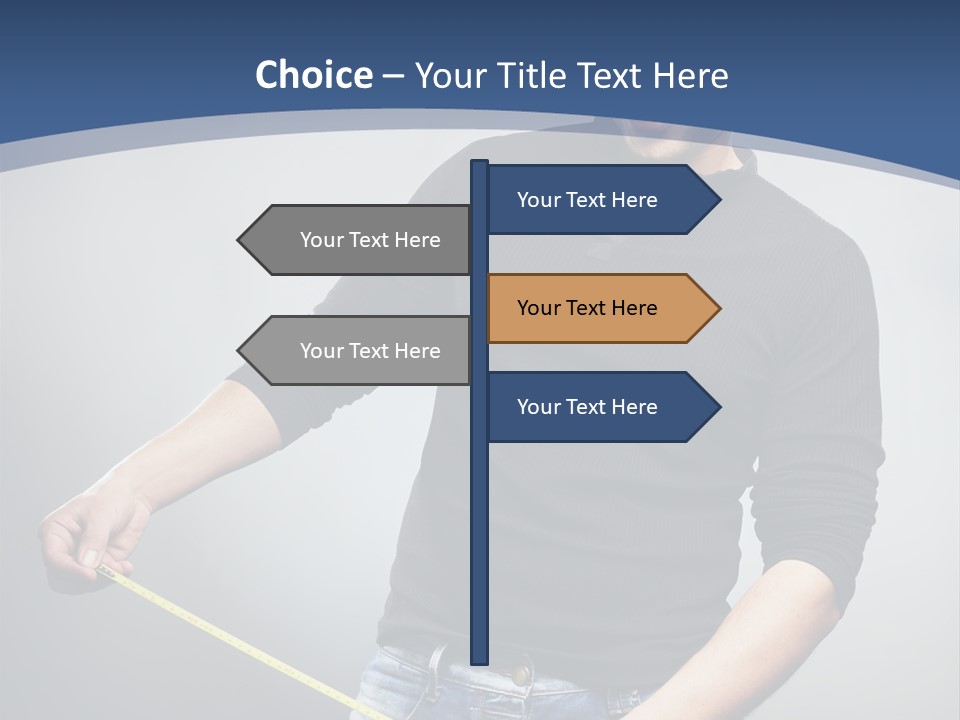 A Man Is Holding A Stick In His Hand PowerPoint Template
