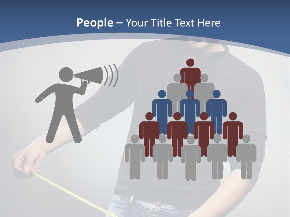 A Man Is Holding A Stick In His Hand PowerPoint Template