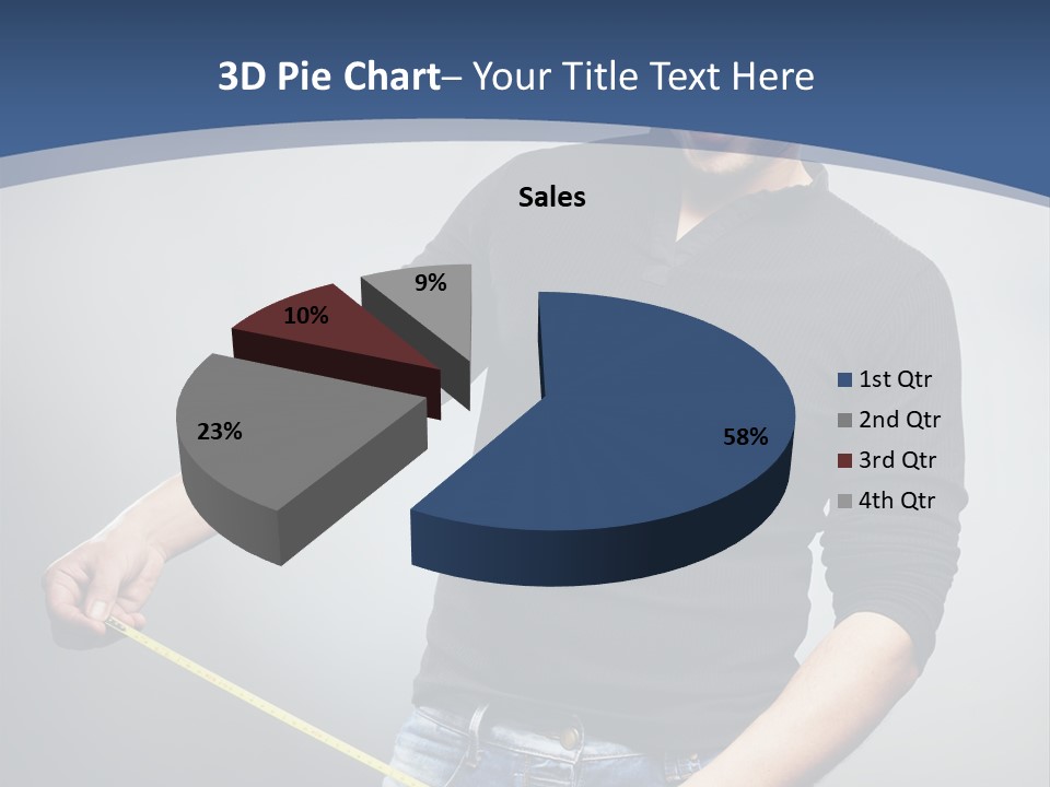 A Man Is Holding A Stick In His Hand PowerPoint Template
