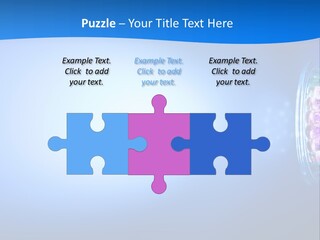 A Blue And White Background With Some Lights PowerPoint Template