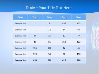 A Blue And White Background With Some Lights PowerPoint Template