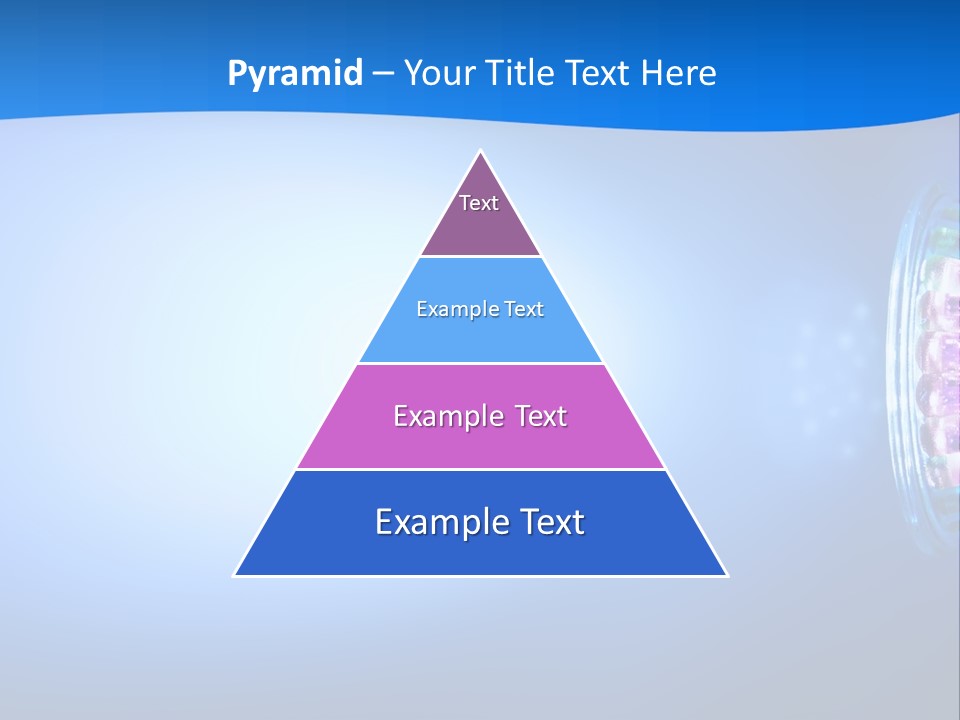 A Blue And White Background With Some Lights PowerPoint Template