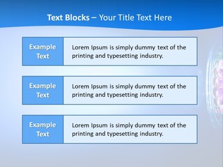A Blue And White Background With Some Lights PowerPoint Template