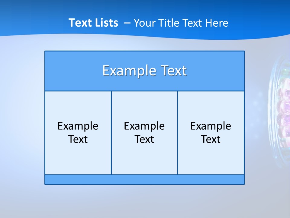 A Blue And White Background With Some Lights PowerPoint Template