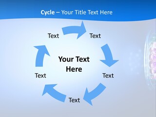 A Blue And White Background With Some Lights PowerPoint Template