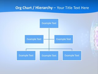 A Blue And White Background With Some Lights PowerPoint Template
