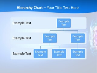 A Blue And White Background With Some Lights PowerPoint Template