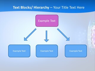 A Blue And White Background With Some Lights PowerPoint Template