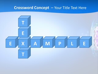 A Blue And White Background With Some Lights PowerPoint Template