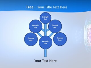 A Blue And White Background With Some Lights PowerPoint Template