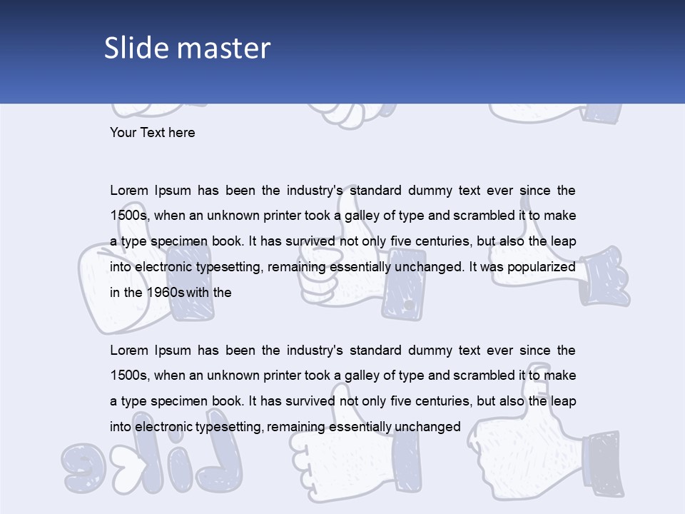 A Bunch Of Thumbs Up And Thumbs Down Icons PowerPoint Template