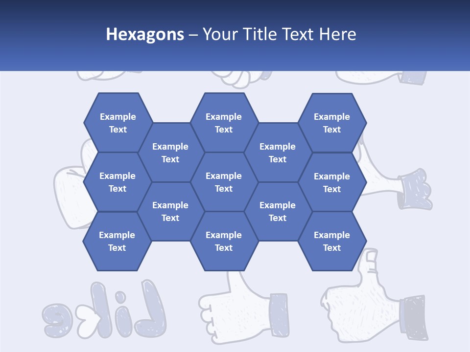 A Bunch Of Thumbs Up And Thumbs Down Icons PowerPoint Template