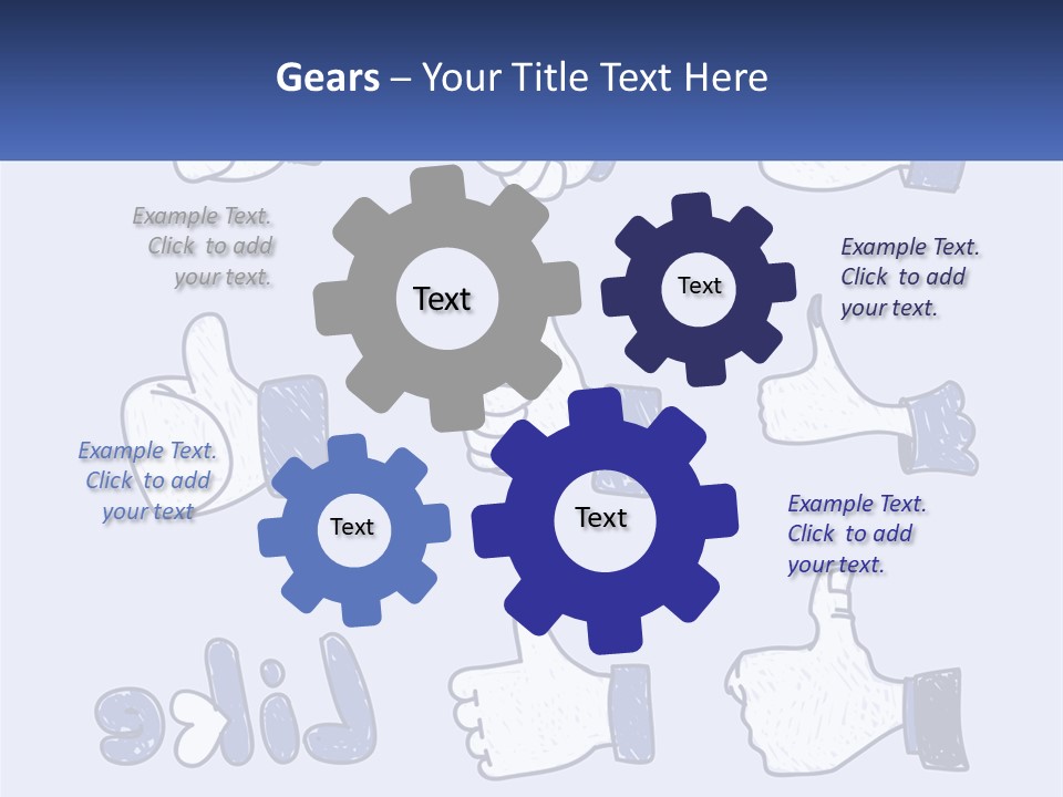 A Bunch Of Thumbs Up And Thumbs Down Icons PowerPoint Template